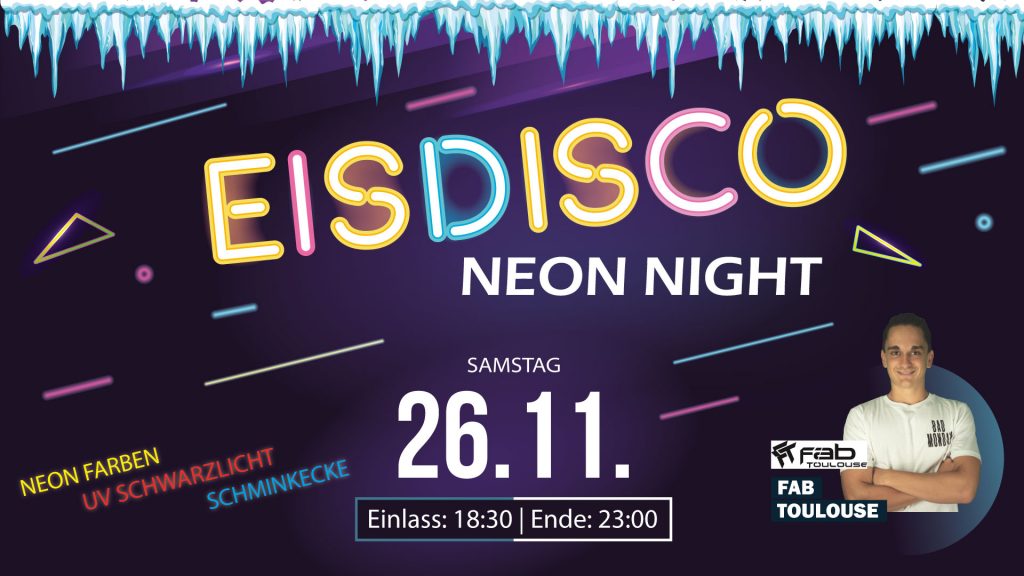 Eisdisco Neon Party Peuerbach